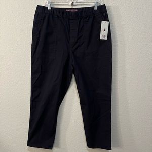 NWT Gloria Vanderbilt Black Elastic Capri Pants size 14W